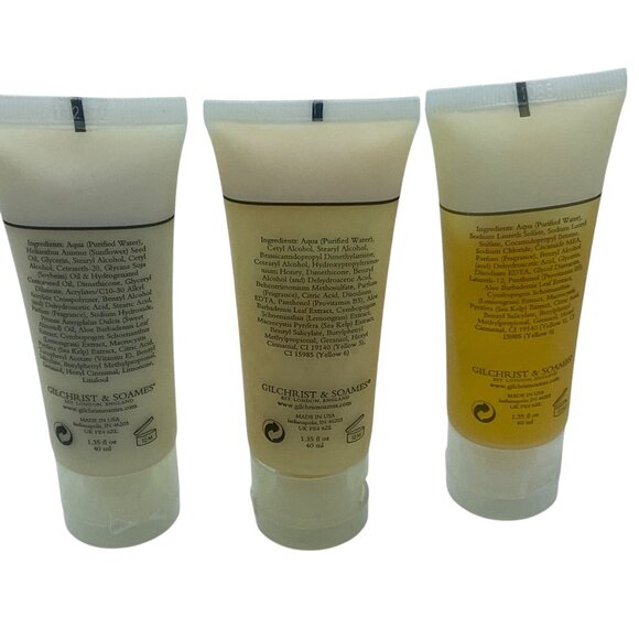 Gilchrist & Soames Travel Toiletries Shampoo Conditioner Lotion Cleansing Bar - Picture 4 of 7